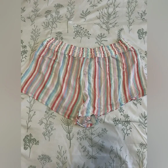 PJ Salvage Women’s Loungewear Saturday Morning Stripe Short, size L NWOT - Picture 5 of 7